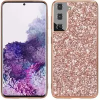 Mtp Products Samsung Galaxy S24 Glitter Series Hybrid Skal - Roséguld