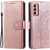 Mtp Products Samsung Galaxy A14/A14 5G Mandala Series Plånboksfodral - Roséguld