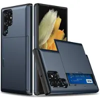 Mtp Products Samsung Galaxy S25 Ultra Hybridskal med Skjutkortplats - Mörkblå