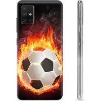 Mtp Products Samsung Galaxy A51 TPU-Skal - Fotbollsflamma