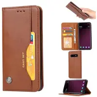 Mtp Products Samsung Galaxy S10 Plånboksfodral med Stativfunktion - Brun