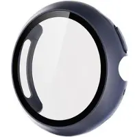Mtp Products Google Pixel Watch 4 Plastskal med Härdat Glas Skärmskydd - 45mm - Blå