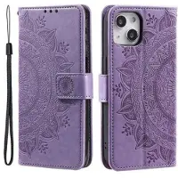 Mtp Products iPhone 14 Mandala Series Plånboksfodral - Lila