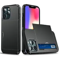 Mtp Products iPhone 13 Pro Hybridskal med Skjutkortplats - Svart