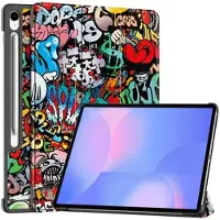 Mtp Products Samsung Galaxy Tab S10 FE+ Tri-Fold Series Smart Folio Fodral - Graffiti
