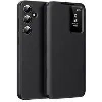 Mtp Products Samsung Galaxy S24 Smart Clear View Flip Skal med kortplats - Svart