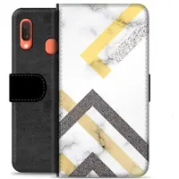 Mtp Products Samsung Galaxy A20e Premium Plånboksfodral - Abstrakt Marmor