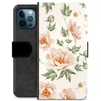 Mtp Products iPhone 12 Pro Premium Plånboksfodral - Blommig
