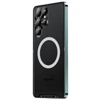 Mtp Products Elektropläterad Magnetisk Samsung Galaxy S23 Ultra 5G Hybridskal - Grön