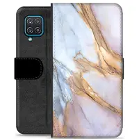 Mtp Products Samsung Galaxy A12 Premium Plånboksfodral - Elegant Marmor