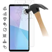 Mtp Products Sony Xperia 10 VI Härdat Glas Skärmskydd - 9H, 0.3mm - Case Friendly - Klar