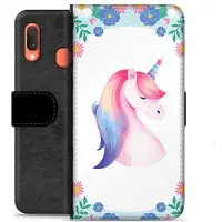 Mtp Products Samsung Galaxy A20e Premium Plånboksfodral - Enhörning