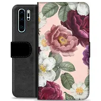Mtp Products Huawei P30 Pro Premium Plånboksfodral - Romantiska Blommor