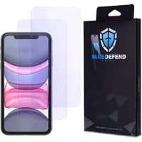 BlueDefend iPhone 11 Anti-Blue Light skärmskydd av härdat glas - 2 st.