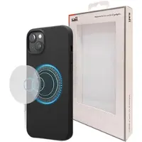 Saii iPhone 15 Plus Premium MagSafe Liquid Silikonskal - Svart