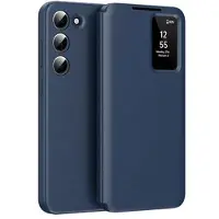 Mtp Products Samsung Galaxy S22 5G Smart Clear View Flip Skal med kortplats - Safir