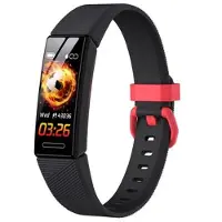 Mtp Products Y99C 0,96 tum smart barnklocka IP68 vattentät sportarmband multifunktionell hälsoklocka med stegräknare/sömn-/hjärtfrekvensmätning - svart
