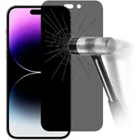 Mtp Products iPhone 15 Pro Härdat Glas Skärmskydd - 9H, 0.3mm - Privacy
