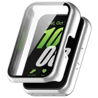 Mtp Products Samsung Galaxy Fit3 Plastskal med Härdat Glas Skärmskydd - Silver