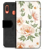 Mtp Products Samsung Galaxy A20e Premium Plånboksfodral - Blommig