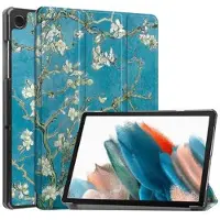 Mtp Products Samsung Galaxy Tab A9 Tri-Fold Series Smart Foliofodral - Vit Blommor