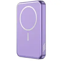 Mtp Products C10 Bärbar 15W magnetisk trådlös powerbank 5000mAh - Lila