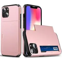 Mtp Products iPhone 14 Hybridskal med Skjutkortplats - Rødguld