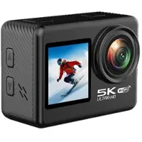 Mtp Products V5 5K WiFi EIS Anti-shake Actionkamera 30 m vattentät sportkamera med dubbla skärmar