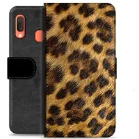 Mtp Products Samsung Galaxy A20e Premium Plånboksfodral - Leopard
