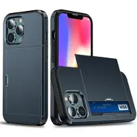 Mtp Products iPhone 13 Hybridskal med Skjutkortplats - Mörkblå