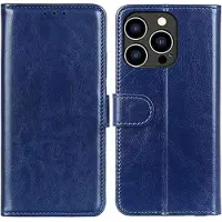 Mtp Products iPhone 14 Pro Plånboksfodral med Stativfunktion - Blå
