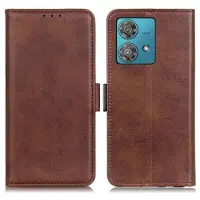 Mtp Products Motorola Moto G84 Plånboksfodral med Magnetstängning - Brun