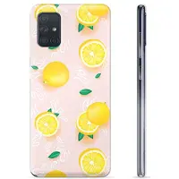 Mtp Products Samsung Galaxy A71 TPU-Skal - Citronmönster