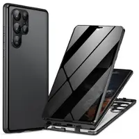 Mtp Products Samsung Galaxy S24 Ultra Magnetiskt Skal med Härdat Glas - Privacy - Svart