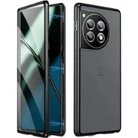 Mtp Products OnePlus 12 Magnetisk Skal med Härdat Glas - Svart