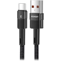 Mtp Products Essager Quick Charge 3.0 USB-C Kabel - 66W - 0.5m - Svart