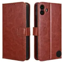 Mtp Products Nothing CMF Phone 1 Plånboksfodral med Magnetstängning - Brun