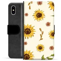 Mtp Products iPhone X / iPhone XS Premium Plånboksfodral - Solrosor