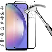 Mtp Products Samsung Galaxy A55 Heltäckande Härdat Glas Skärmskydd - 9H - Svart Kant