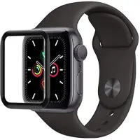 Mtp Products Apple Watch Series SE 3/SE (2022)/SE/6/5/4 Härdat Glas Skärmskydd - 9H - 44mm - Svart