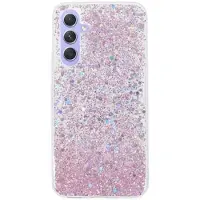 Mtp Products Samsung Galaxy S24 FE Glitter Flakes TPU-skal - Rosa