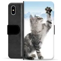 Mtp Products iPhone X / iPhone XS Premium Plånboksfodral - Kat