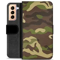 Mtp Products Samsung Galaxy S21+ 5G Premium Plånboksfodral - Kamouflage