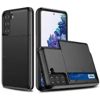 Mtp Products Samsung Galaxy S21 FE 5G Hybridskal med Skjutkortplats - Svart