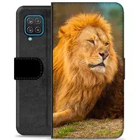 Mtp Products Samsung Galaxy A12 Premium Plånboksfodral - Lejon