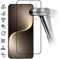 Mtp Products Honor Magic7 Heltäckande Härdat Glas Skärmskydd - 9H - Svart Kant