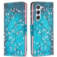 Mtp Products Samsung Galaxy S24 Wonder Series Plånboksfodral - Vit Blommor