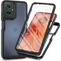 Mtp Products Motorola Moto G55 360 Skydds Skal - Svart / Klar