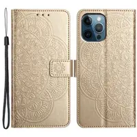 Mtp Products iPhone 16 Pro Max Mandala Series Plånboksfodral - Guld