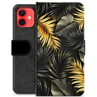 Mtp Products iPhone 12 mini Premium Plånboksfodral - Gyllene Löv